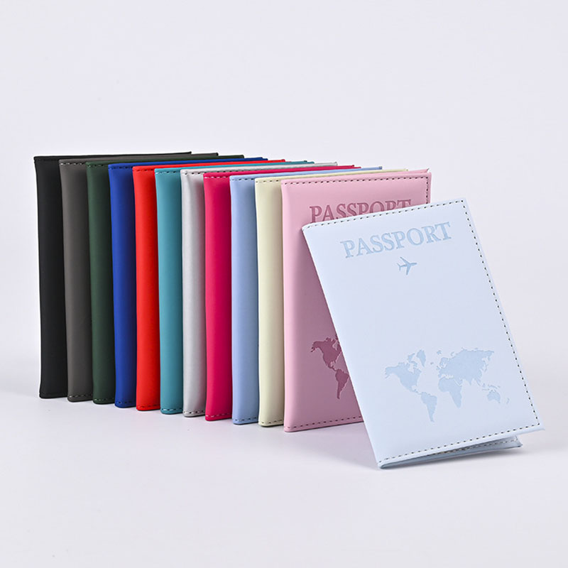 Travel Accessories India - คนรักแผนที่โลกปกหนังสือเดินทาง Hot Stamping Simple เครื่องบินผู้หญิงกระเป๋าเดินทางผู้ชายหนังสือเดินทางแฟชั่นงานแต่งงานของขวัญ