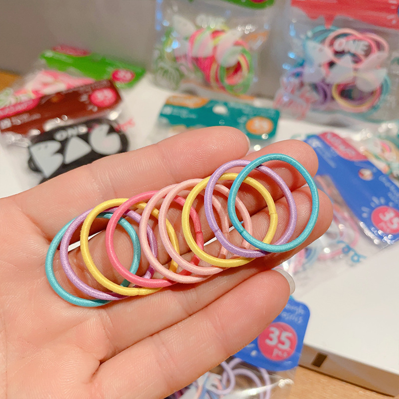 Travel Accessories Baby - ยางรัดผมสำหรับเด็ก ยางยืดนุ่ม สีสันสดใส เหมาะสำหรับเด็กผู้หญิง ใช้ได้ทุกวัน งานปาร์ตี้