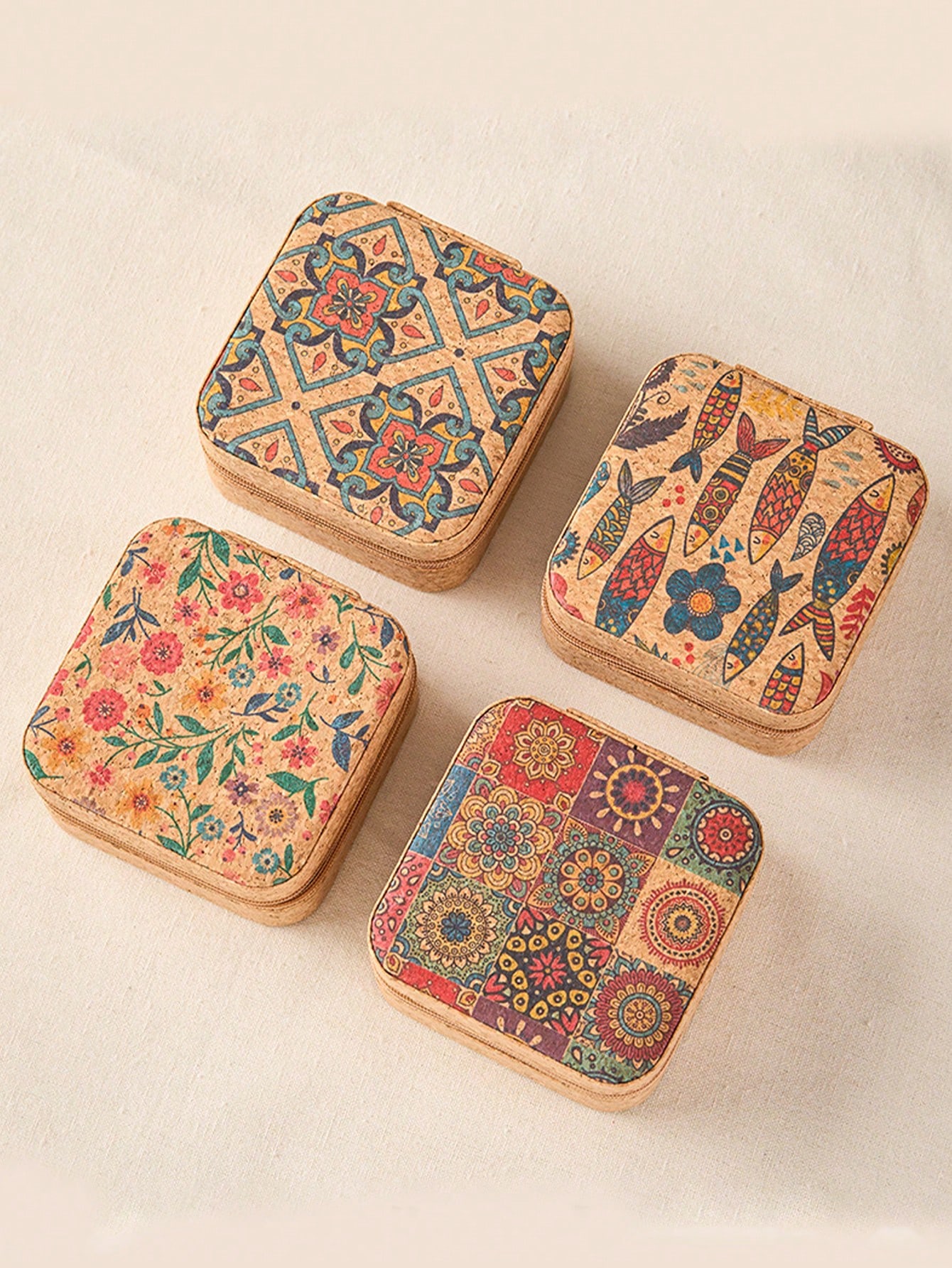 กล่องเก็บเครื่องประดับลายโบฮีเ - Travel Accessories Jewelry บทวิจารณ์และราคา