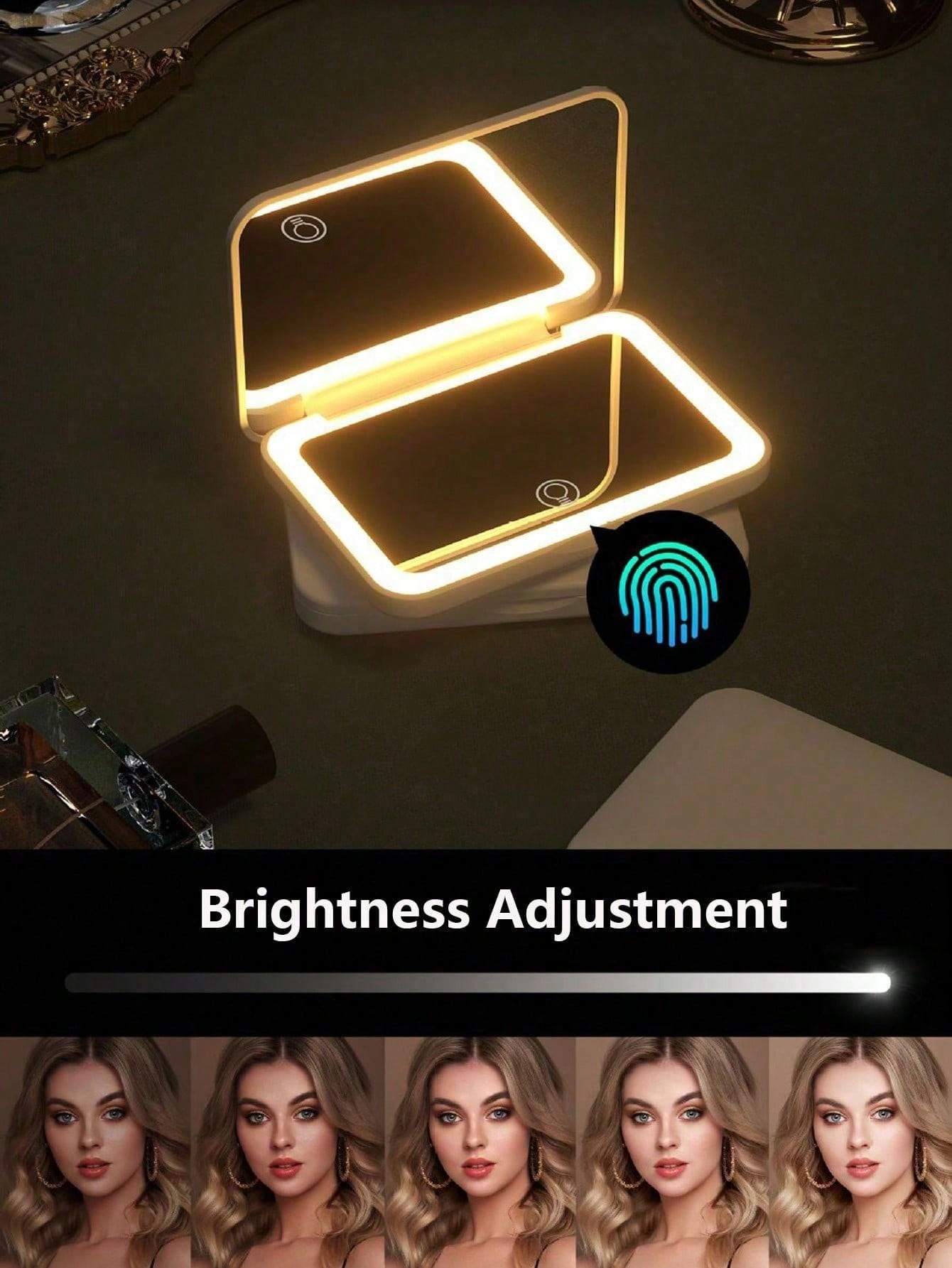 กระจกแต่งหน้า LED พร้อมหน้าจอส - Travel Accessories As Gifts บทวิจารณ์และราคา
