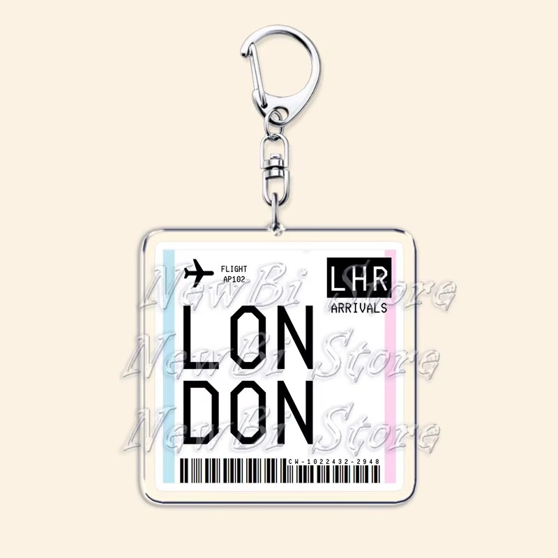 พวงกุญแจบอร์ดดิ้งพาสตั๋วเครื่อ - Travel Accessories Jewelry บทวิจารณ์และราคา